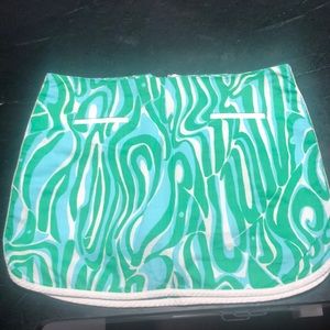 Lilly Pulitzer Like New Blue & Green Size 8 Skort